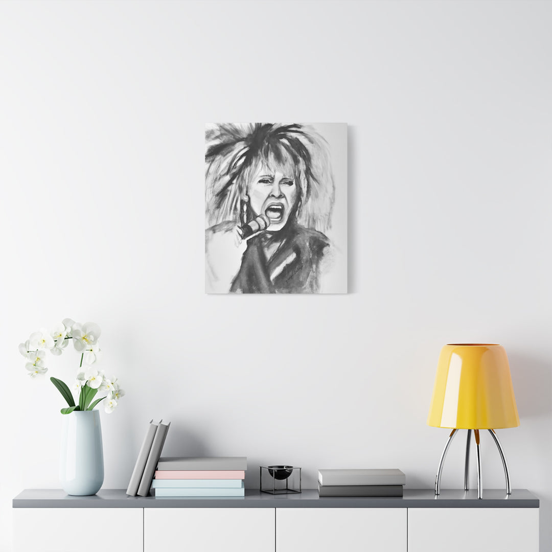 Canvas Print Tina Turner Rock and Roll Portrait