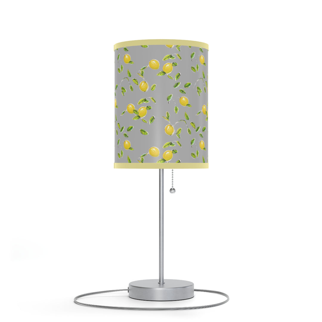 Grey Lemon Lamp on a Stand, US|CA plug
