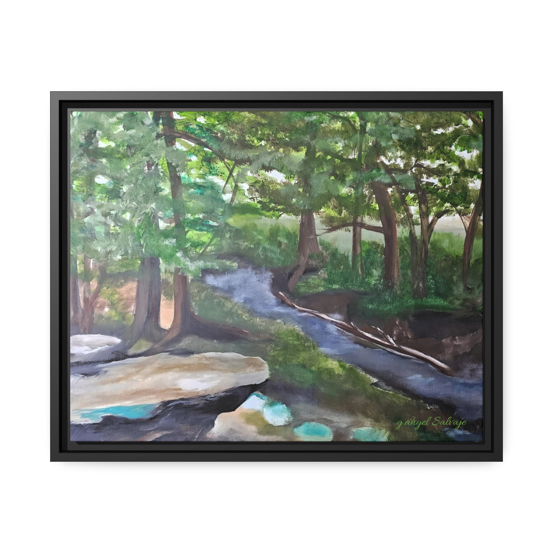 Rivers Within Matte Canvas, Black Frame