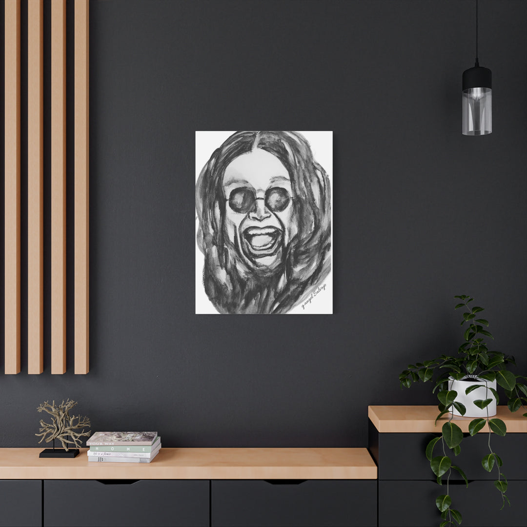 Canvas Print - Ozzy Osborne Painting by g angel Salvaje