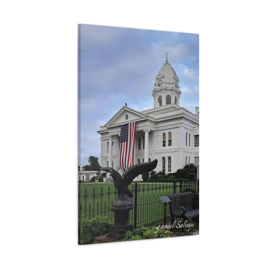 Colbert County Flag and Eagle Canvas Gallery Wraps