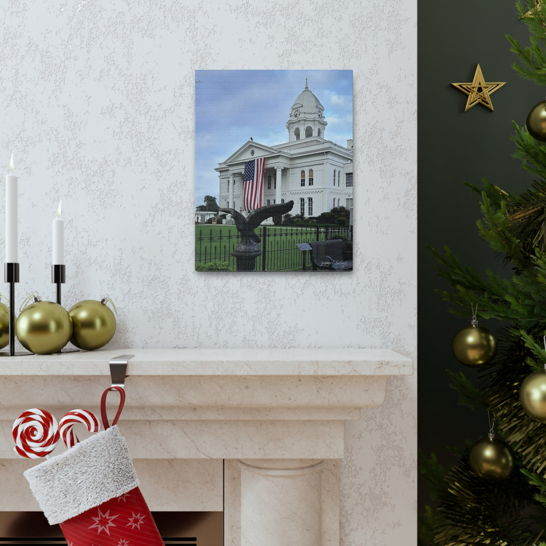 Colbert County Flag and Eagle Canvas Gallery Wraps