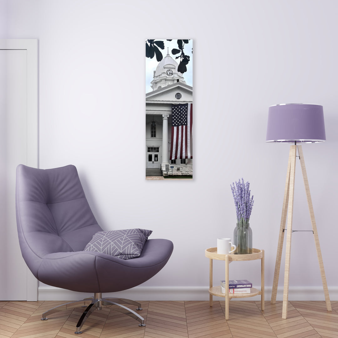 Old Glory on Courthouse Acrylic Prints