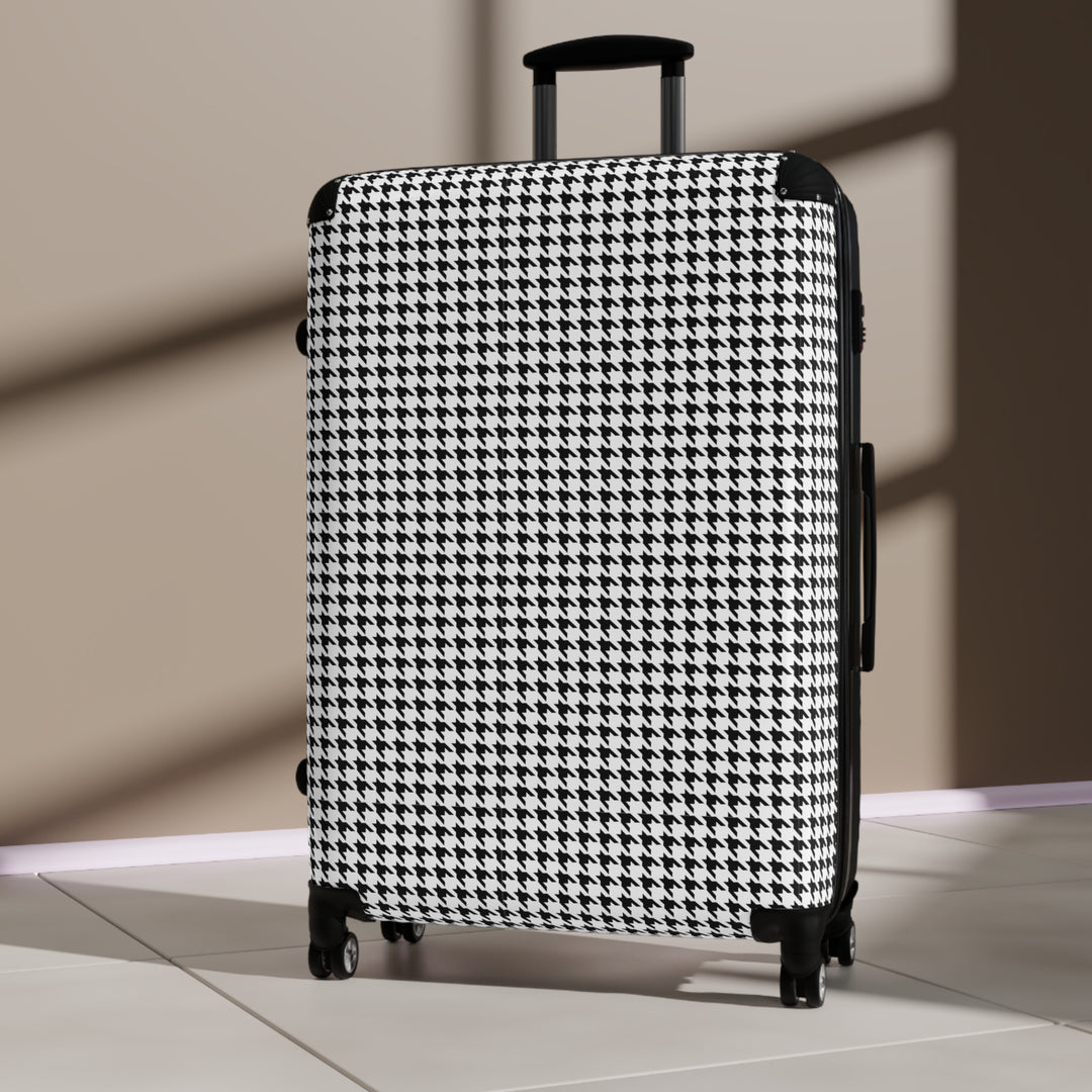 Hound's Tooth Suitcase