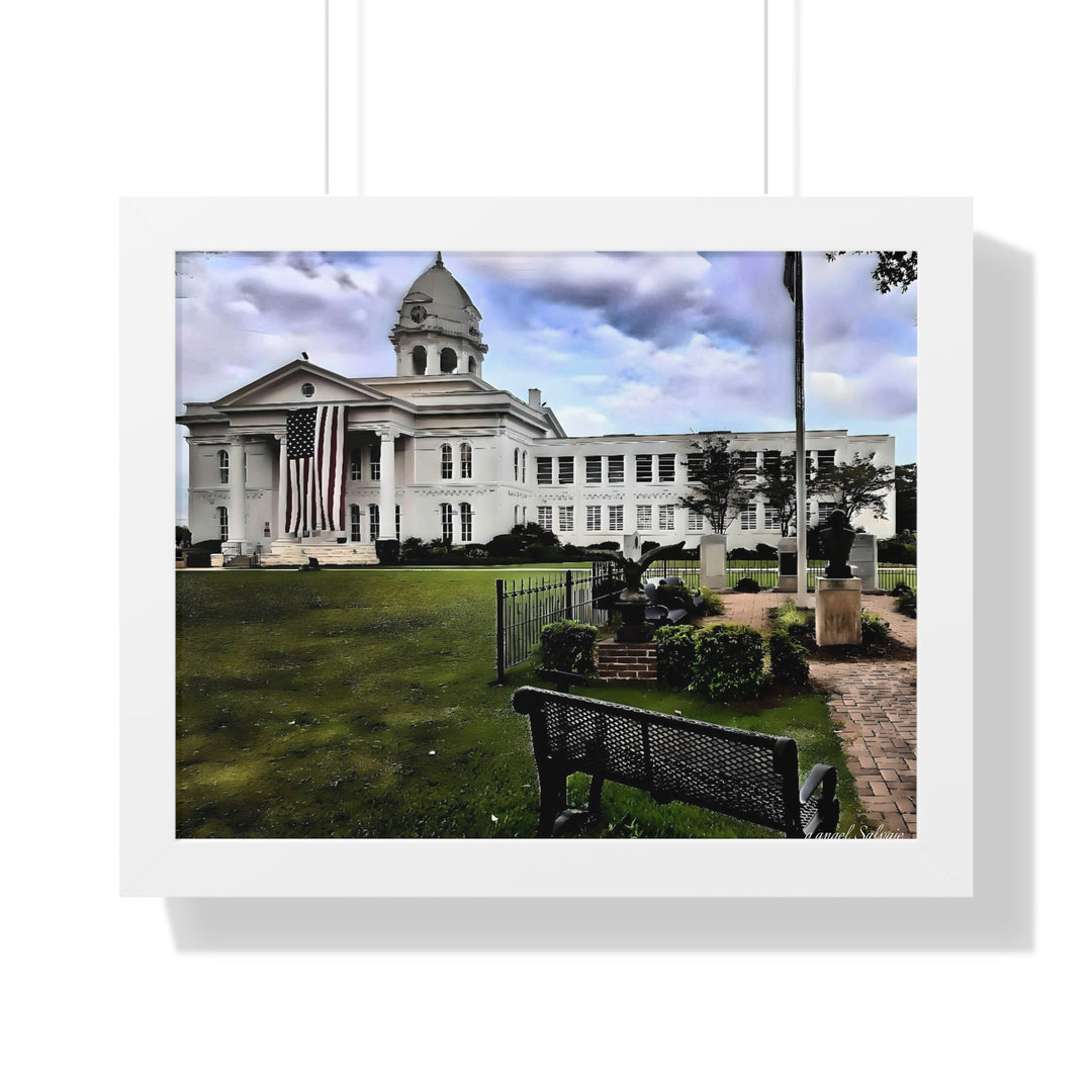 Colbert County Courthouse Memorial Framed Horizontal Poster