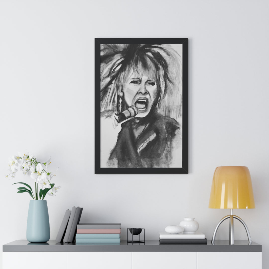 Tina Turner Framed Vertical Poster