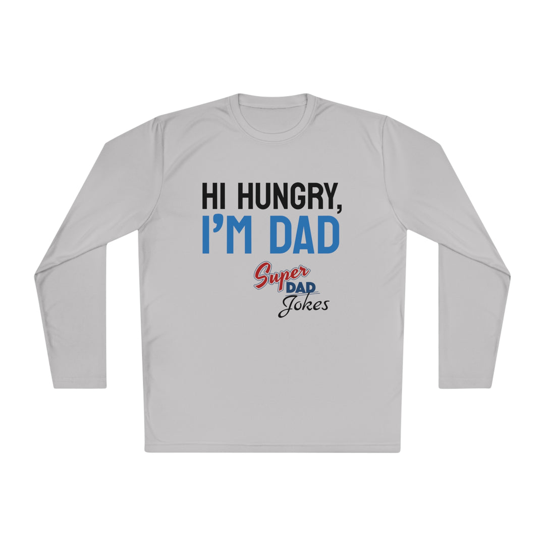 Hi hungry, Super Dad Jokes Unisex Lightweight Long Sleeve Tee