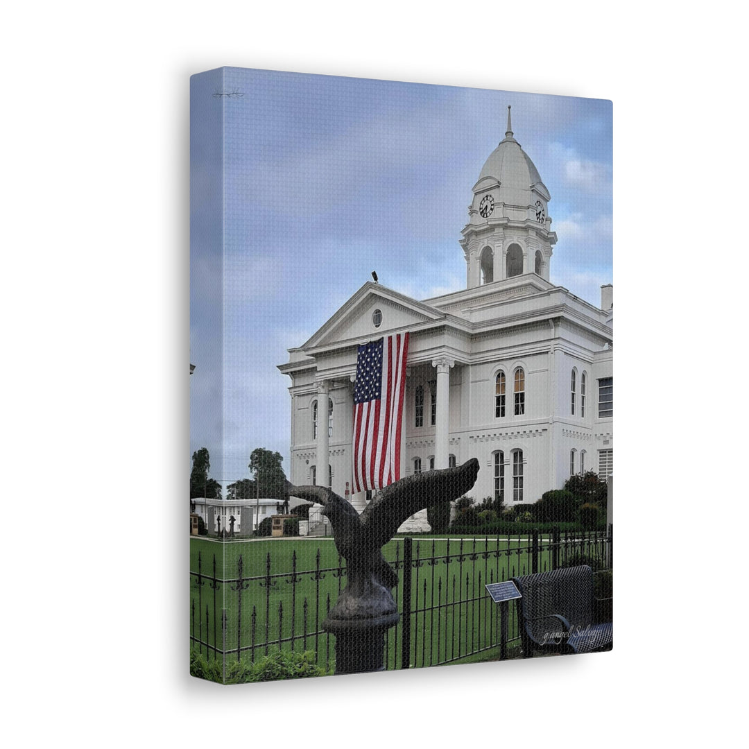 Colbert County Flag and Eagle Canvas Gallery Wraps