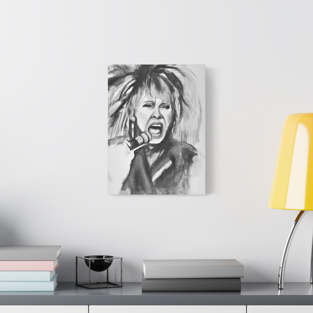Canvas Print Tina Turner Rock and Roll Portrait
