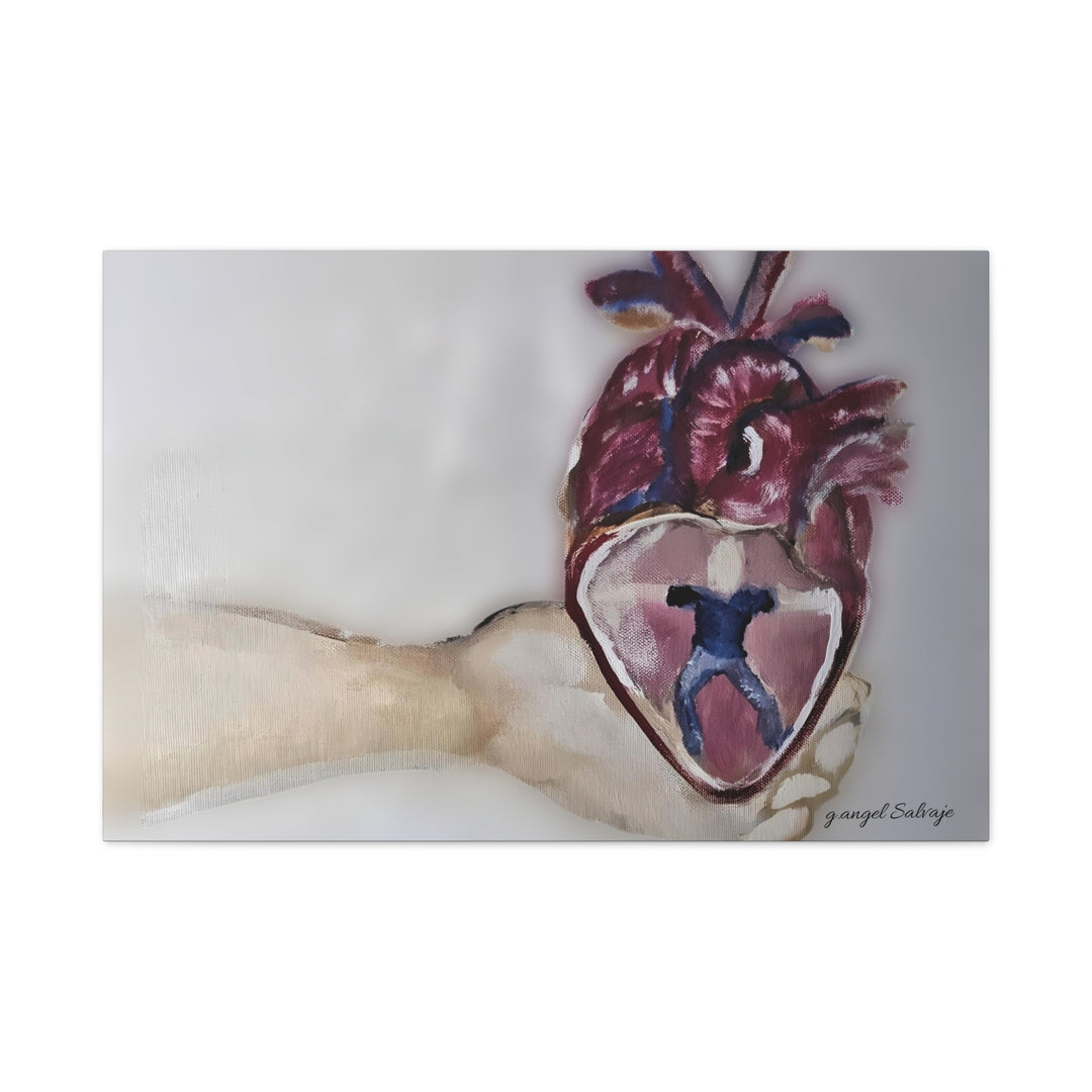 Canvas Print - Abiding Within:Extremely Whole Hearted Sleeves Painting by g angel Salvaje