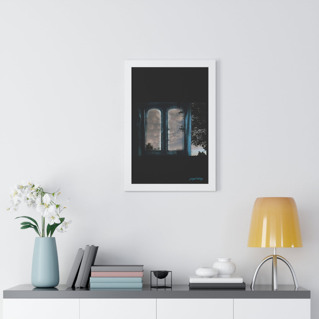 Walk into the Sky Framed Vertical Poster