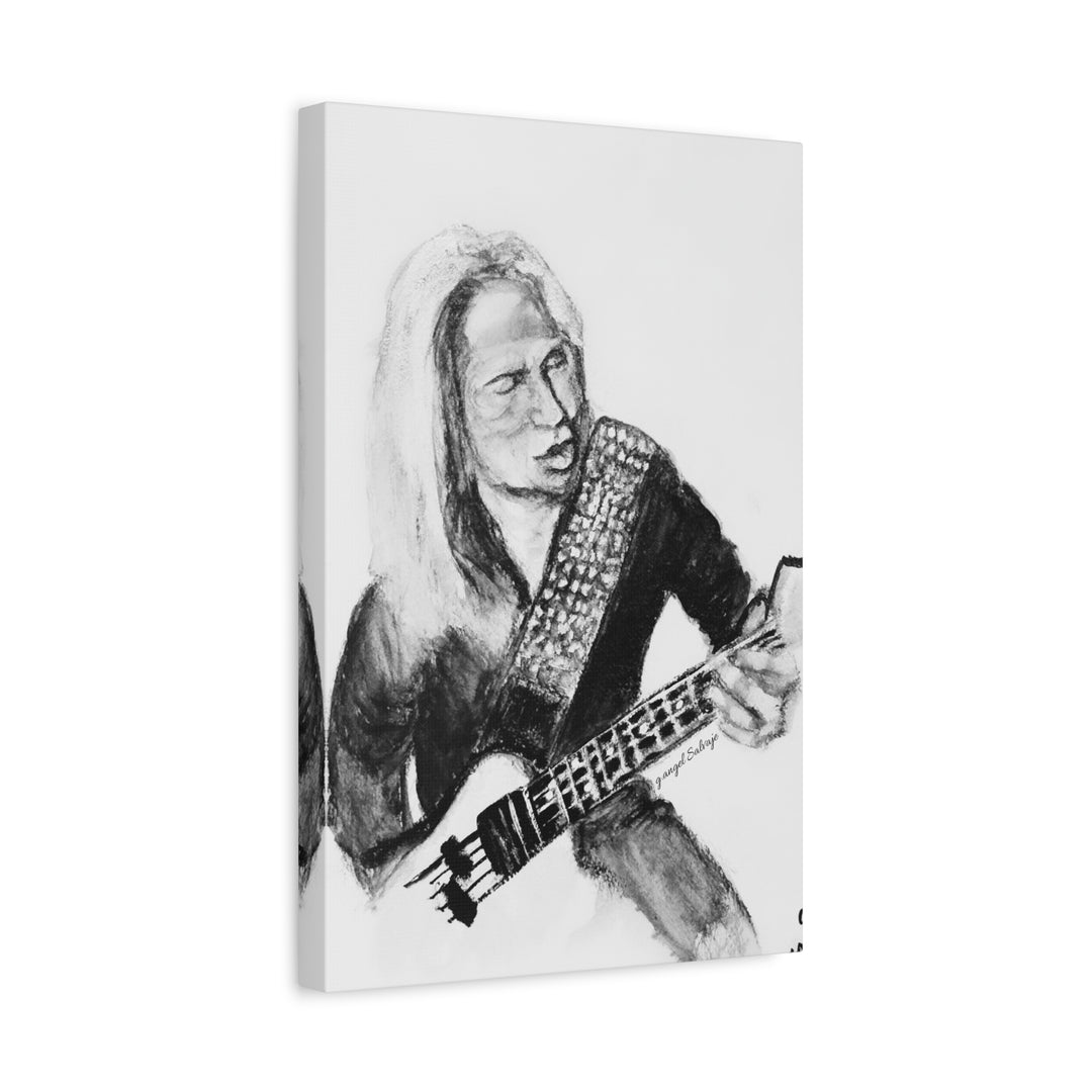 Canvas Print - Dana Strum Bass Player Portrait