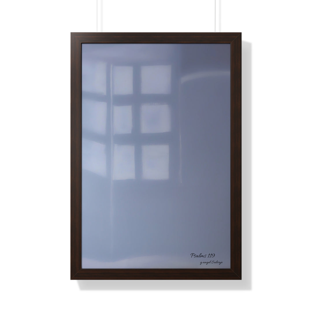 Psalms 119 Framed Vertical Poster