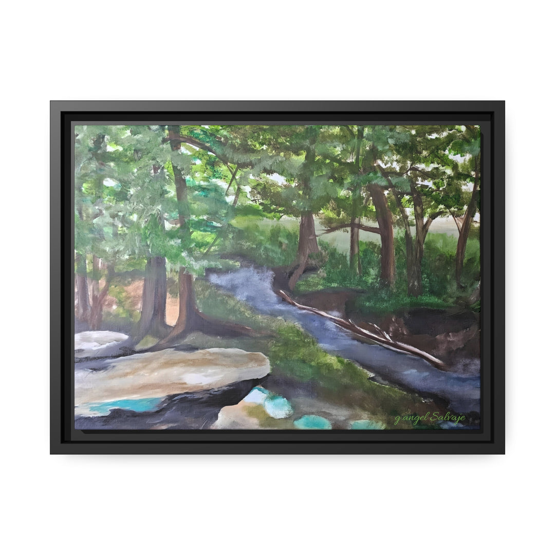 Rivers Within Matte Canvas, Black Frame