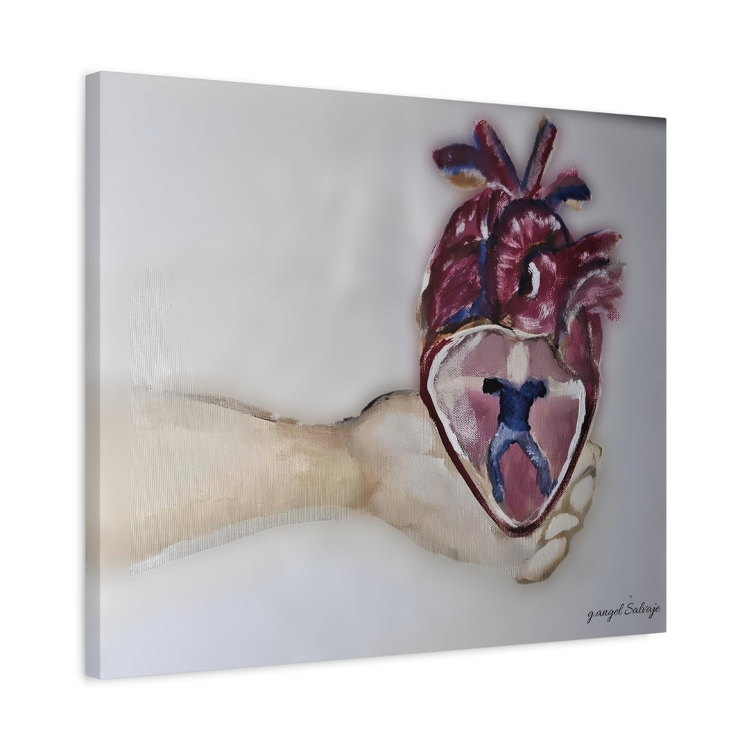 Canvas Print - Abiding Within:Extremely Whole Hearted Sleeves Painting by g angel Salvaje