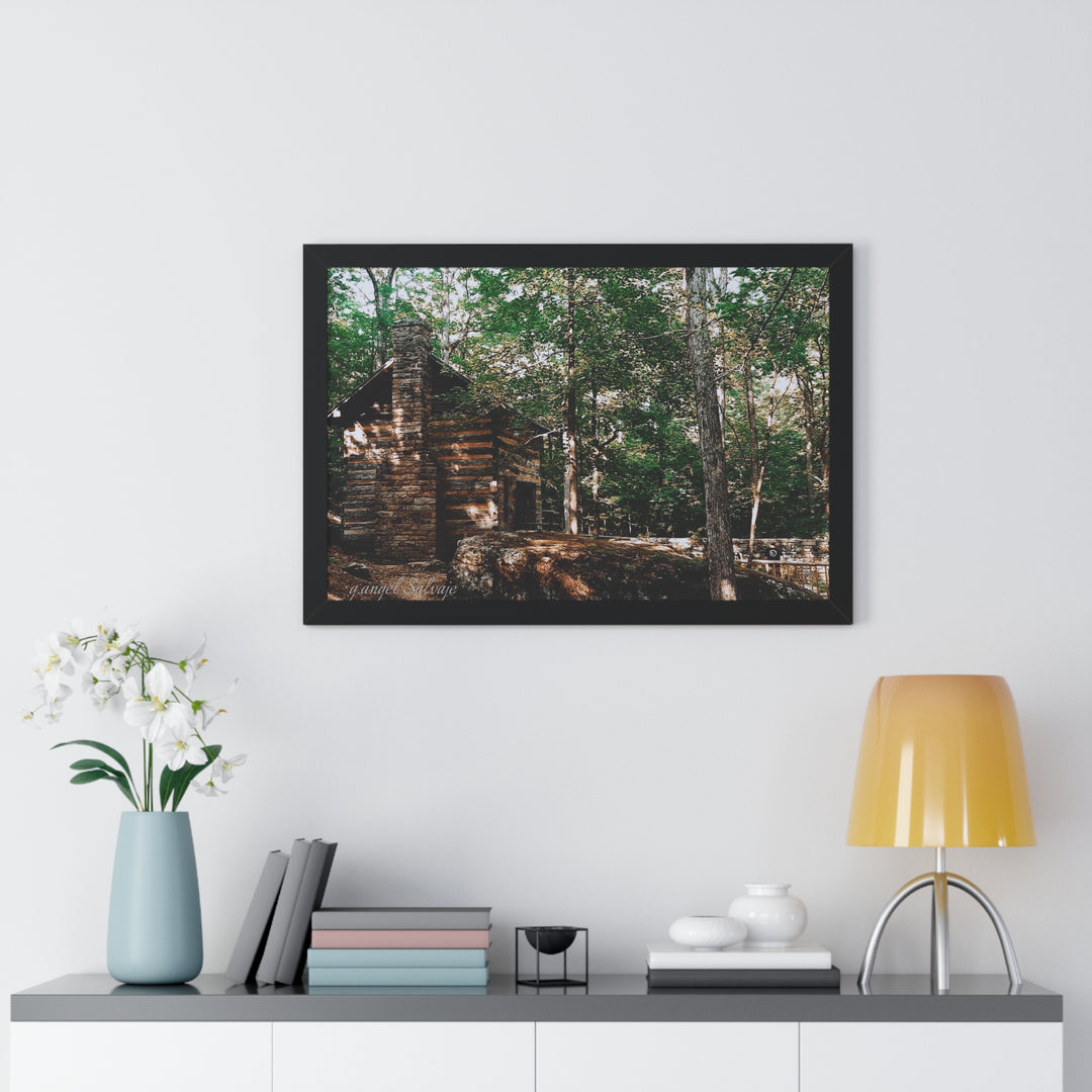 Just a Cabin in the Corner of Gloryland Framed Horizontal Poster