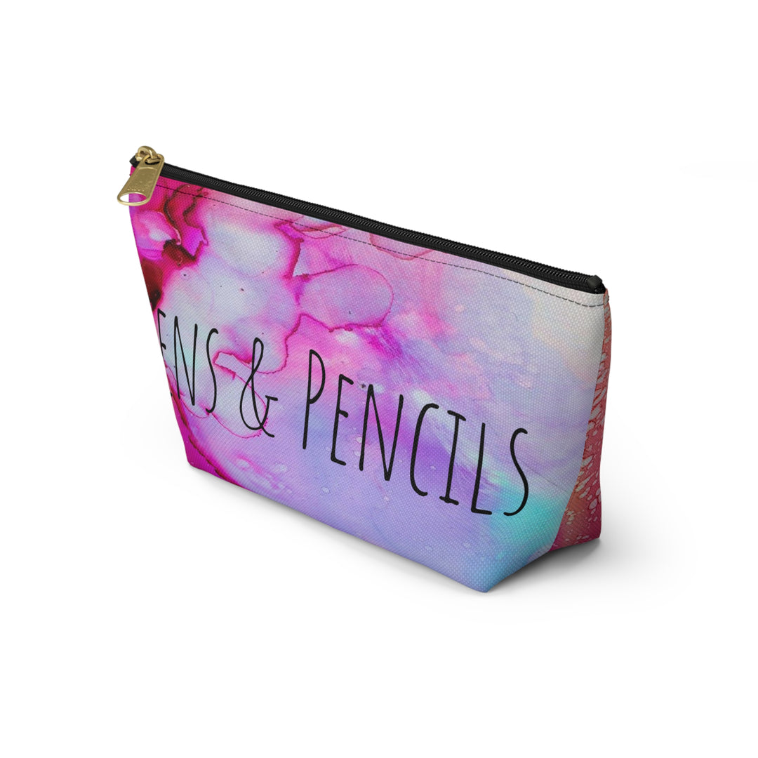 Color Swirl Pens and Pencils Accessory Pouch w T-bottom
