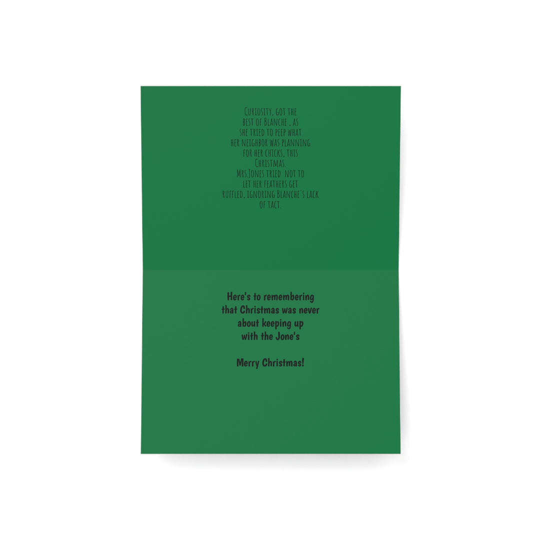 Funny Christmas Greeting Cards - Nosey Blanche and Helen Jones Christmas Design