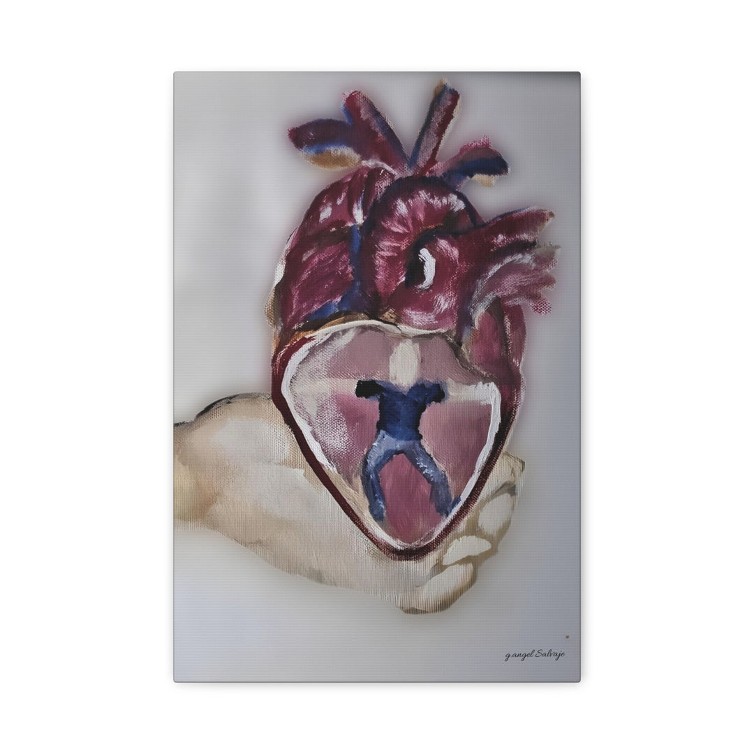 Canvas Print - Abiding Within:Extremely Whole Hearted Sleeves Painting by g angel Salvaje