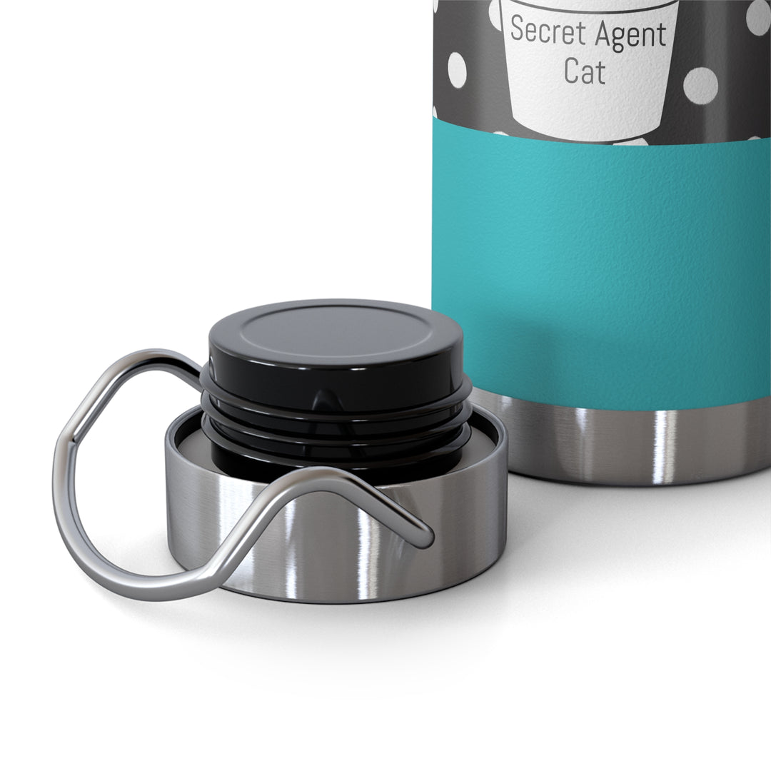 Secret Agent Cat Copper Vacuum Insulated Bottle, 22oz