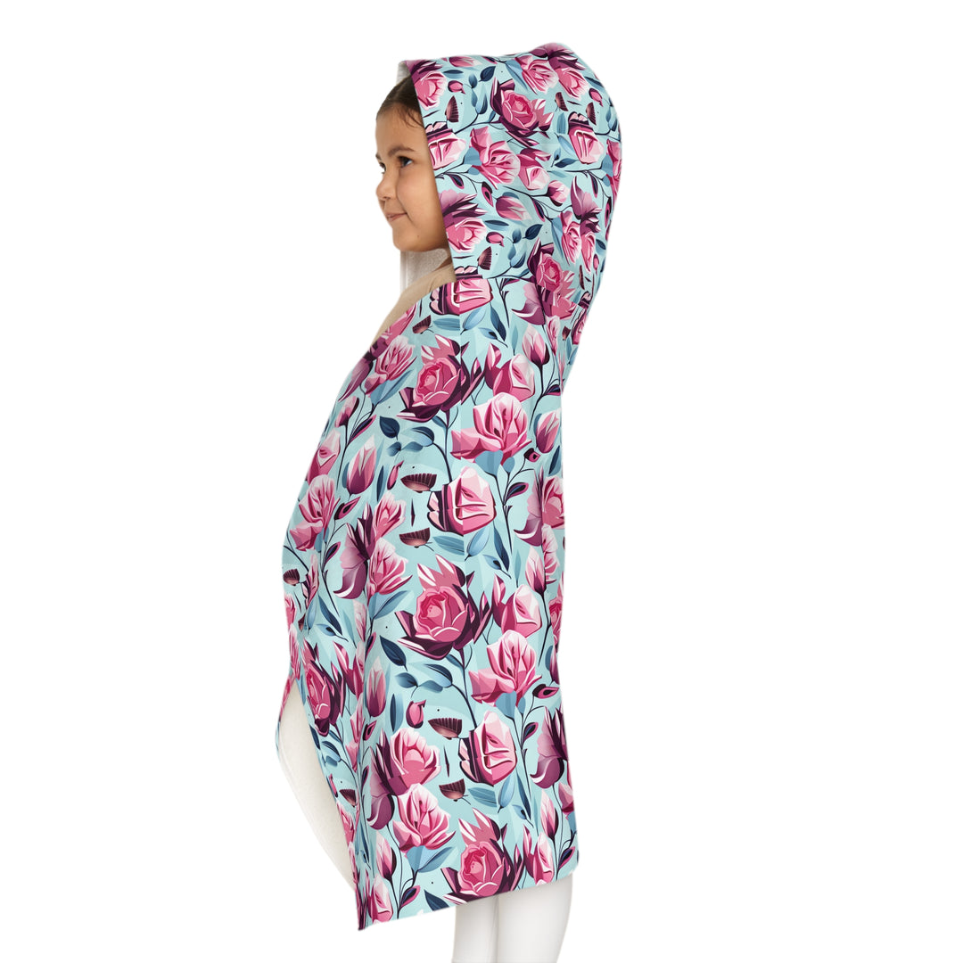 Roses are Pink Youth Hooded Towel
