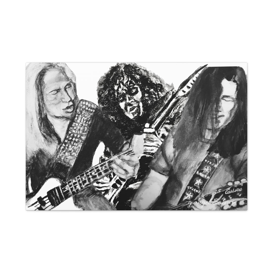 Canvas Print - Slaughter Band Mad About You painting Compilation g angel Salvaje