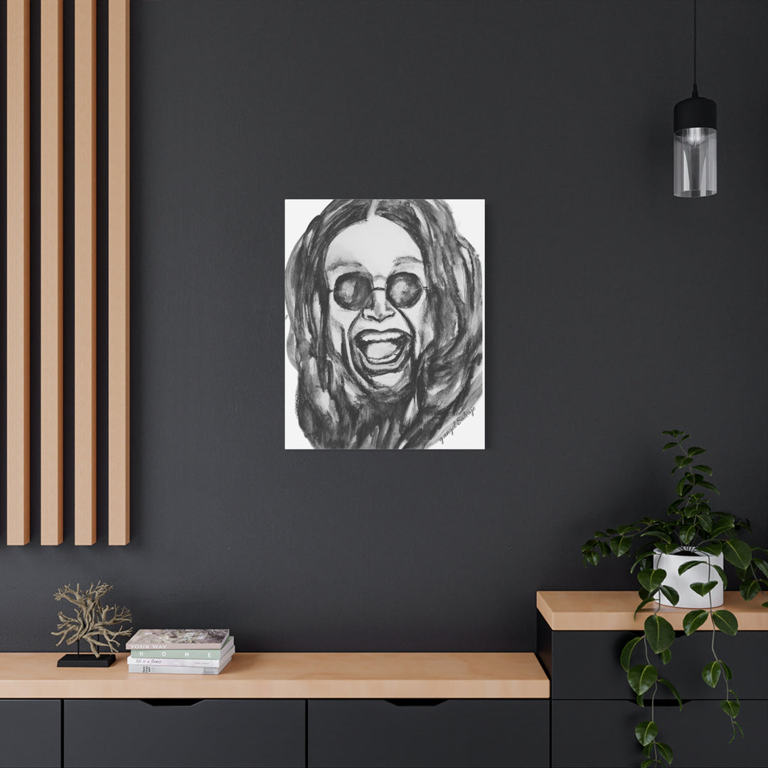 Canvas Print - Ozzy Osborne Painting by g angel Salvaje