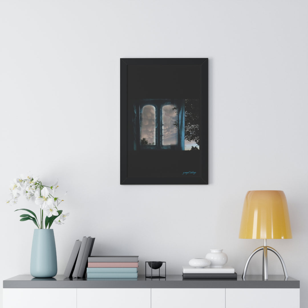 Walk into the Sky Framed Vertical Poster