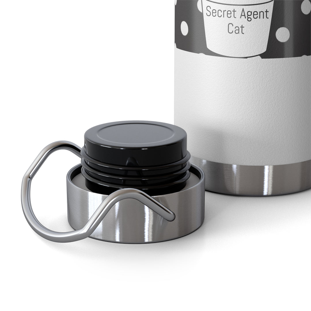 Secret Agent Cat Copper Vacuum Insulated Bottle, 22oz