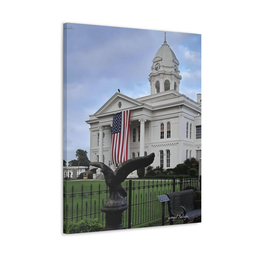 Colbert County Flag and Eagle Canvas Gallery Wraps
