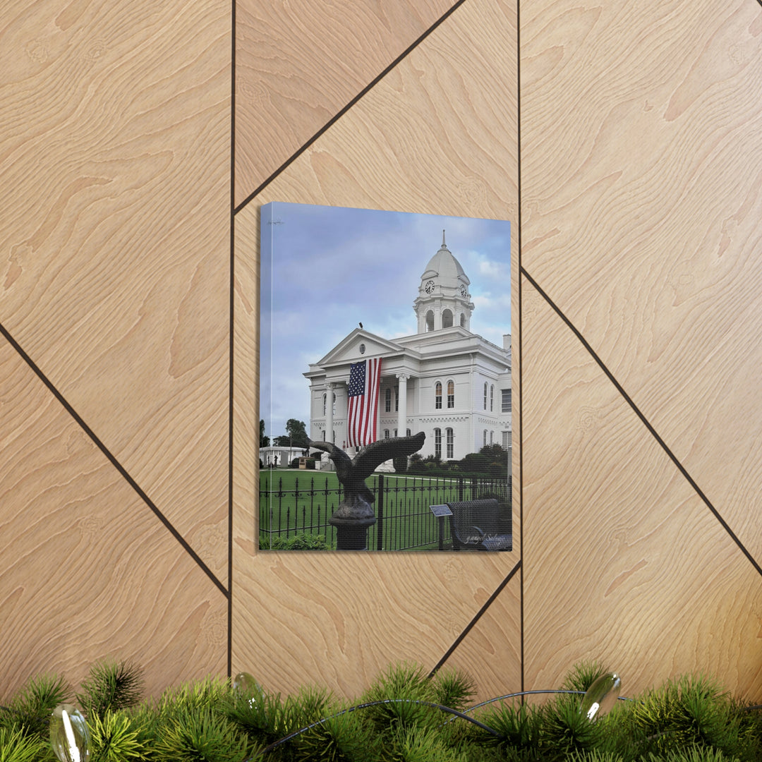 Colbert County Flag and Eagle Canvas Gallery Wraps