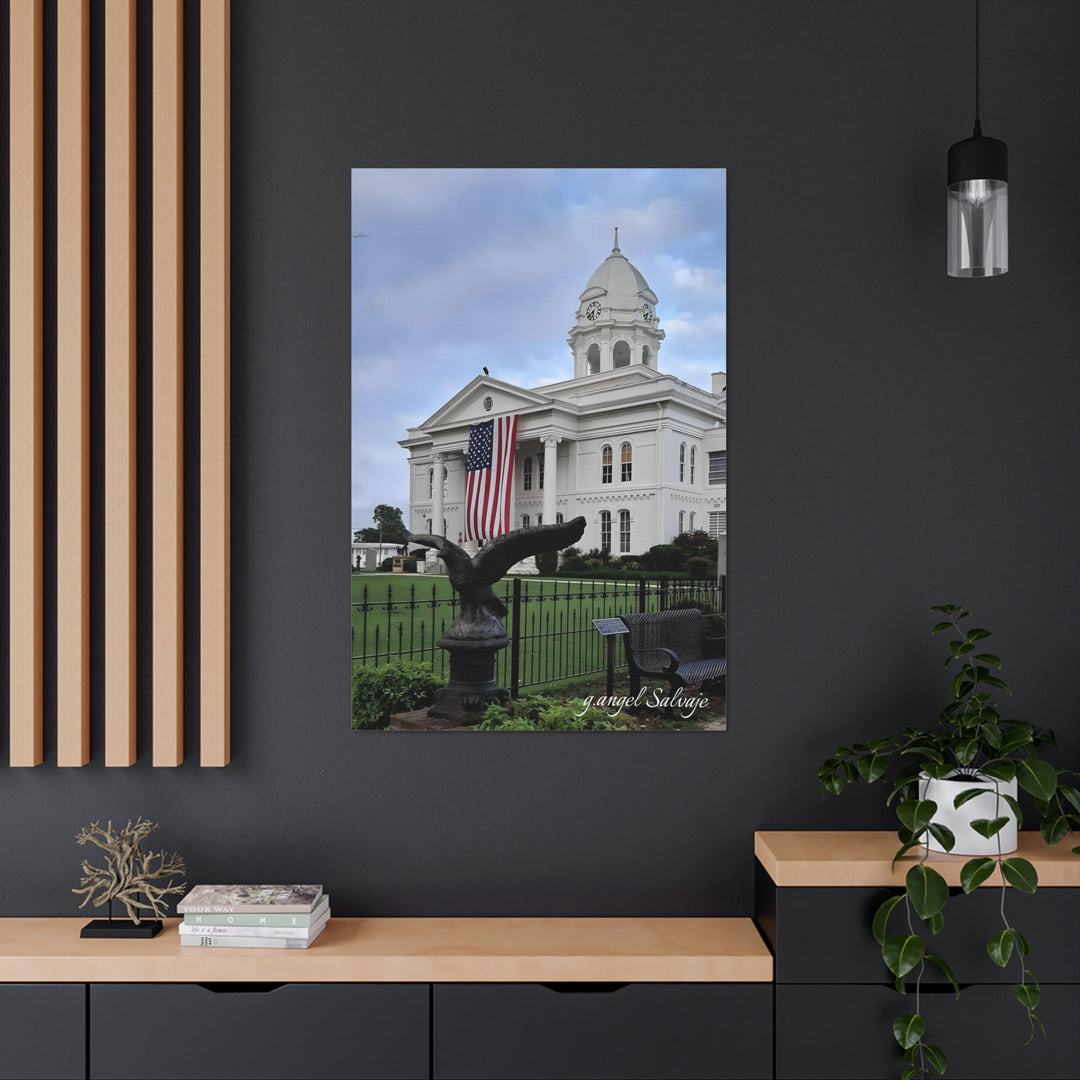 Colbert County Flag and Eagle Canvas Gallery Wraps