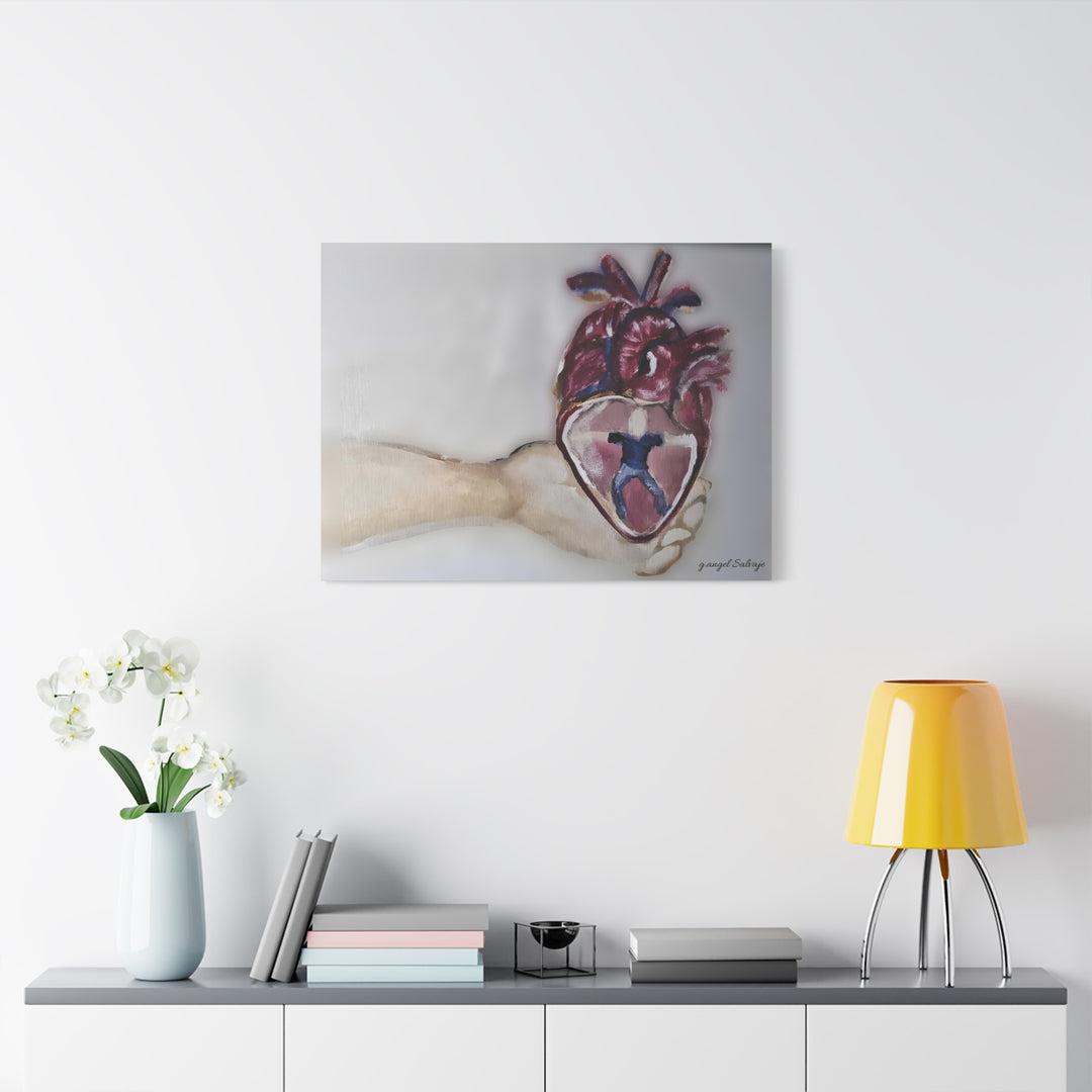 Canvas Print - Abiding Within:Extremely Whole Hearted Sleeves Painting by g angel Salvaje