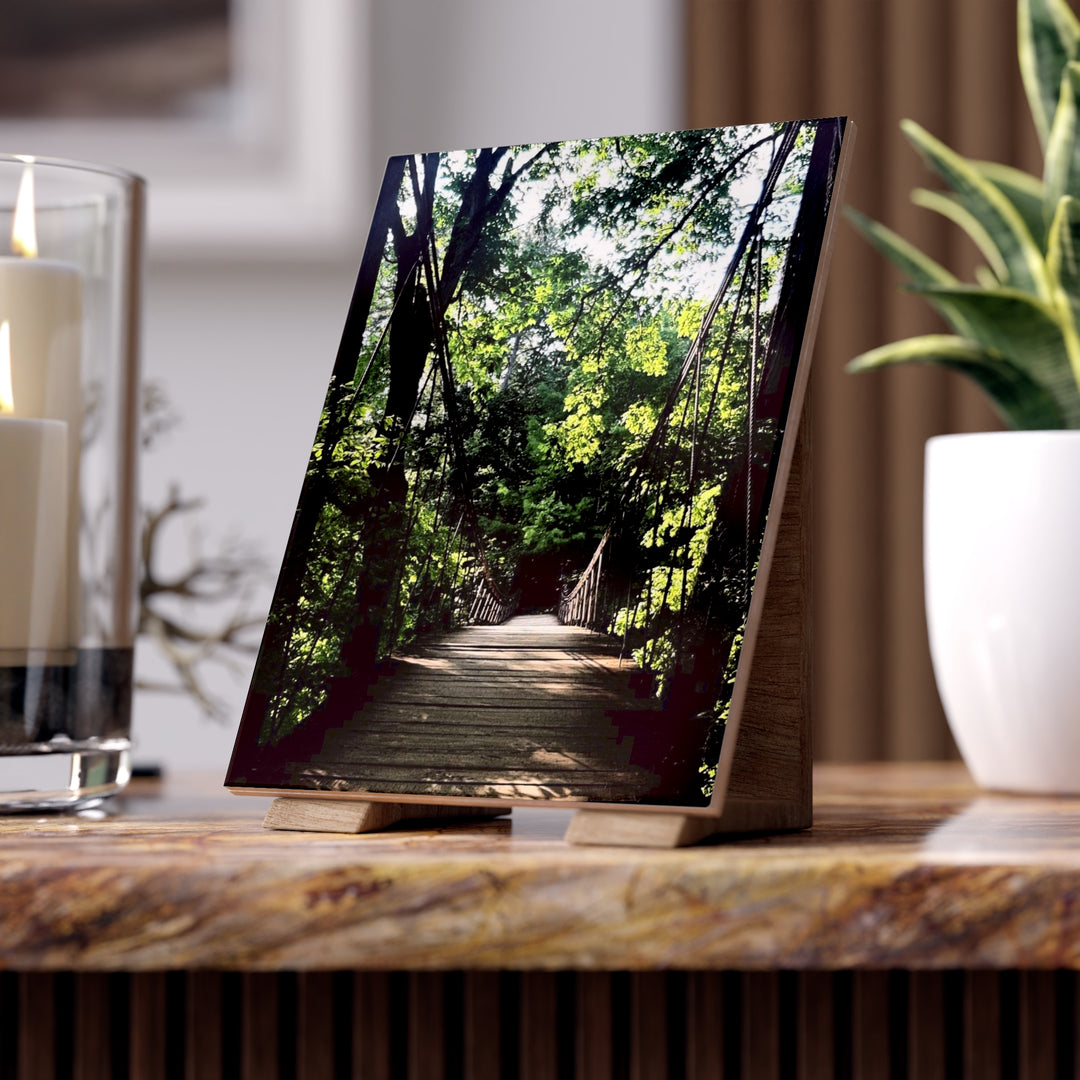 Bridge of the Unknown Destination Ceramic Photo Tile