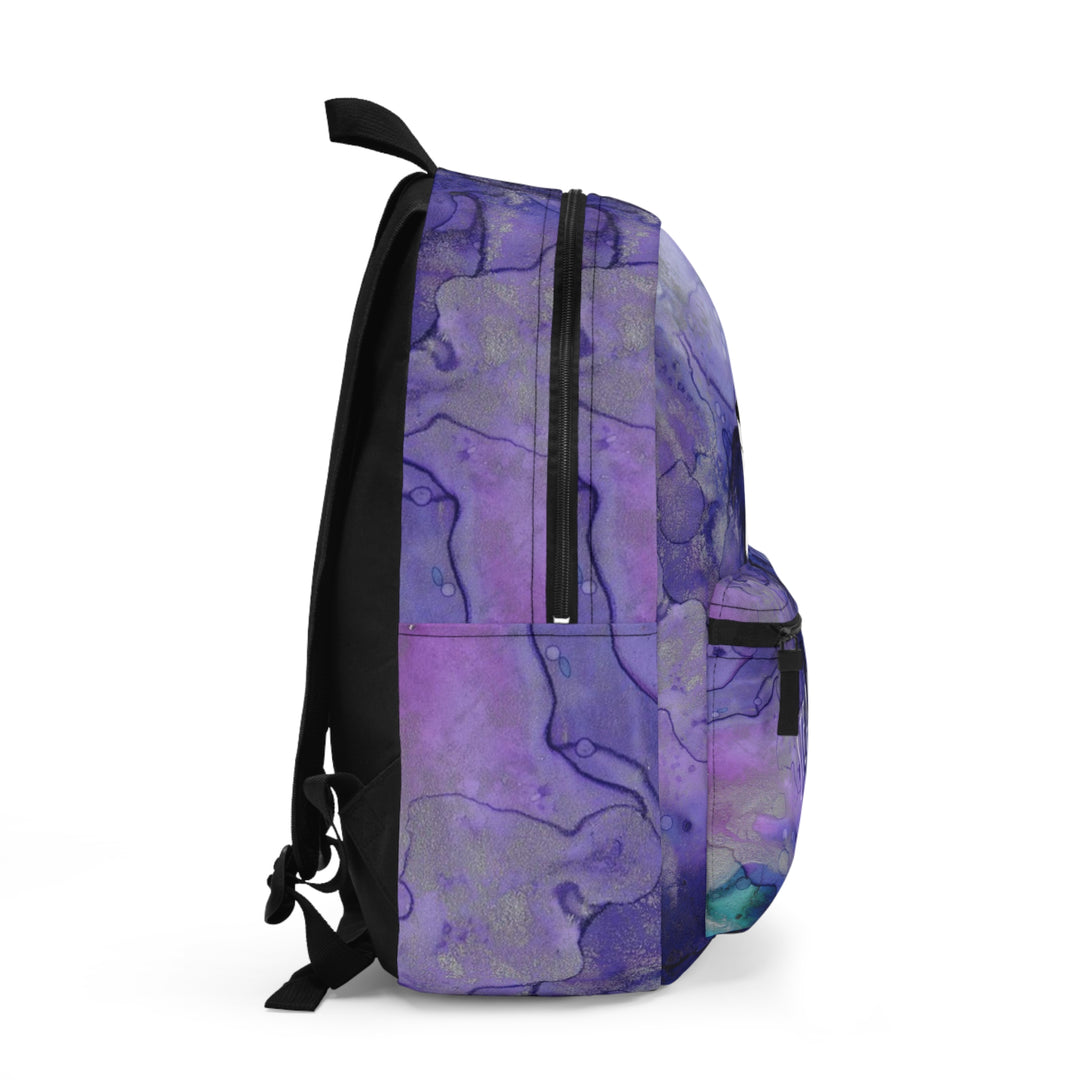 Stealth Mode Secret Agent Cat Marbled Purple Haze Backpack