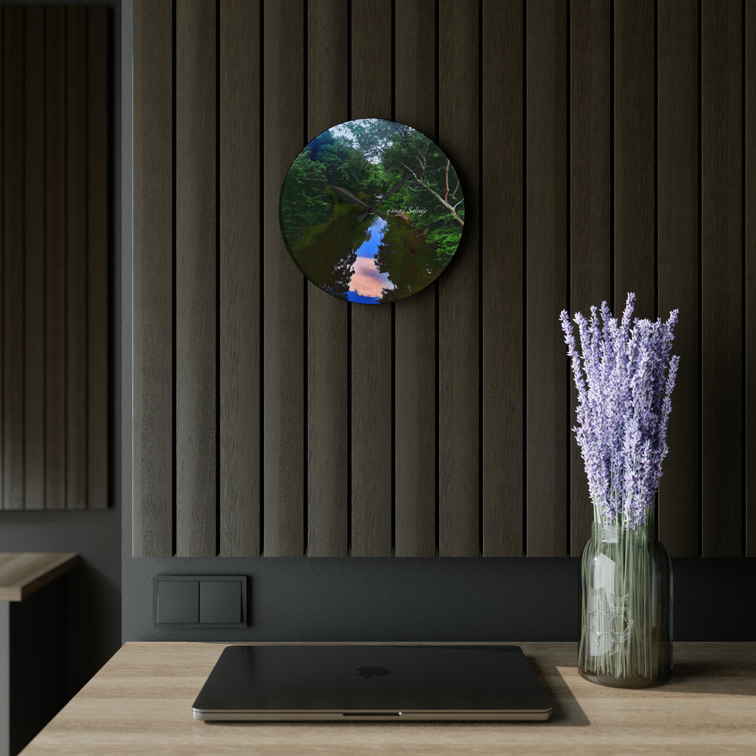 Heavenly Reflections Acrylic Wall Clock