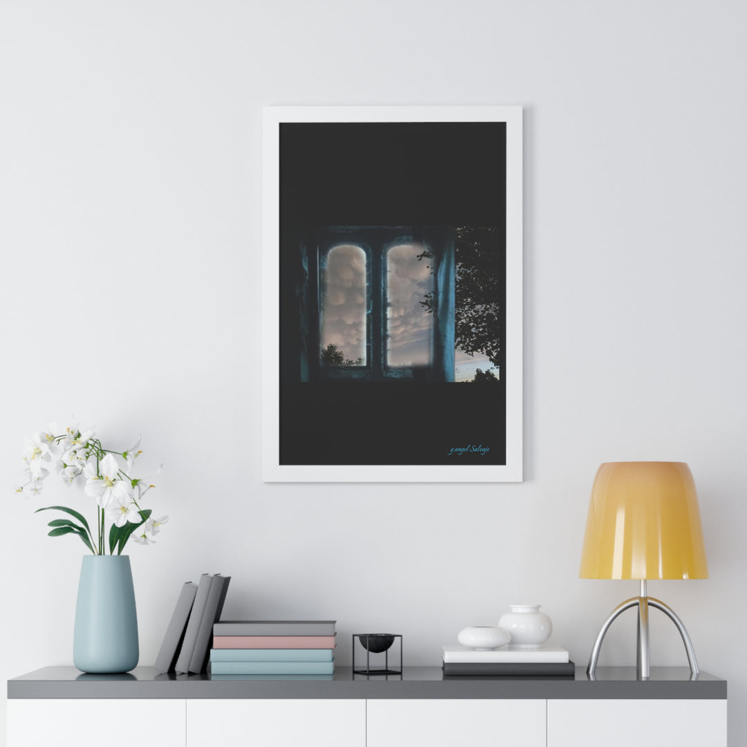 Walk into the Sky Framed Vertical Poster