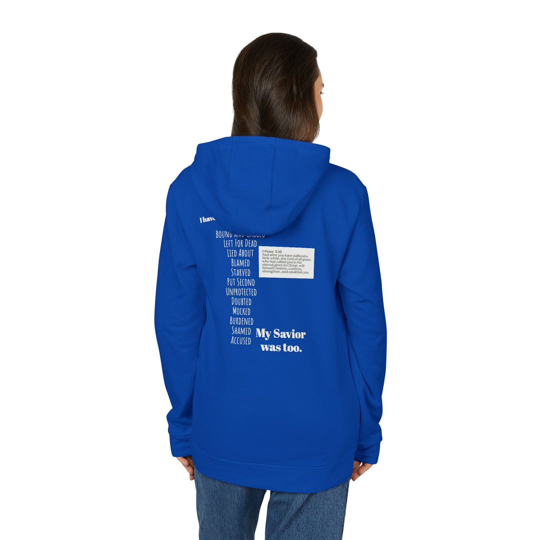 Fleece Hoodie - Fierce Soul Winged Stars and Stripes Skull