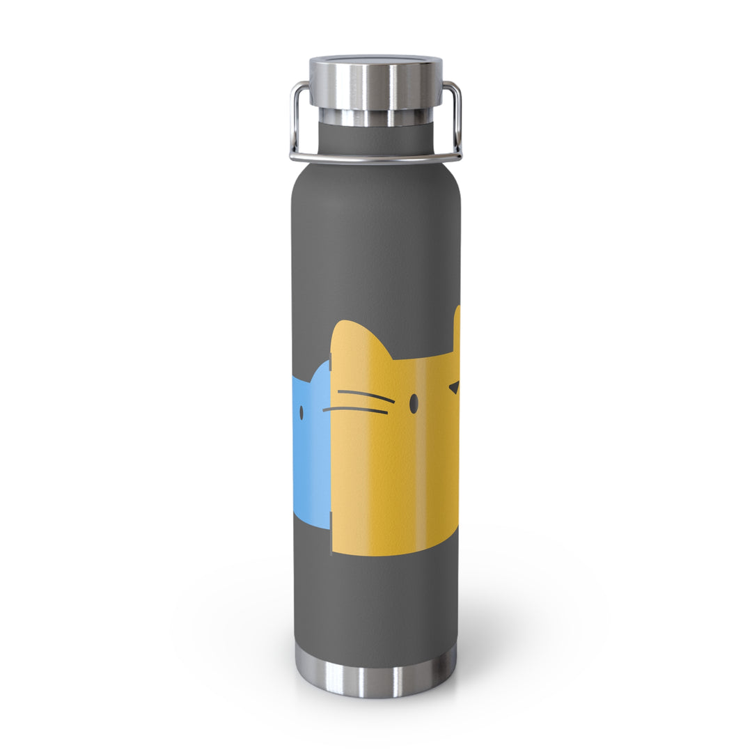 Spy Cats Copper Vacuum Insulated Bottle, 22oz