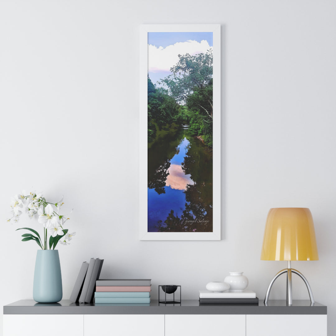 Heavenly Reflections Framed Vertical Poster
