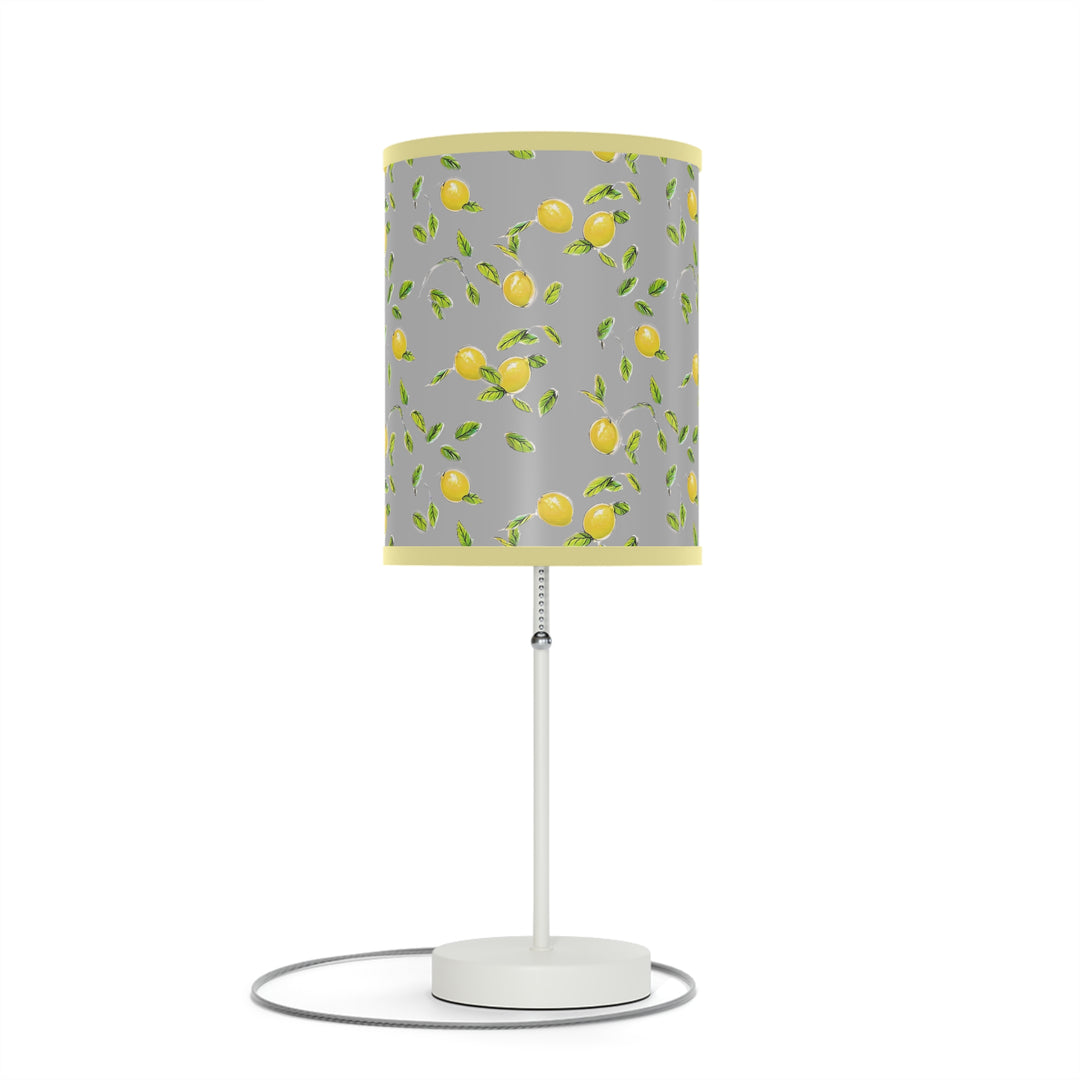 Grey Lemon Lamp on a Stand, US|CA plug