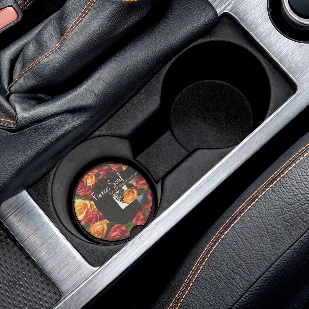 Fierce Soul Soapstone Car Coaster – Unique Animal Design for Car Accessories