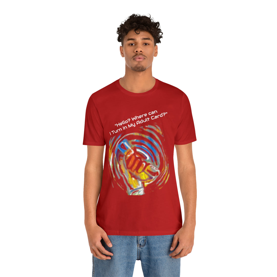 ADULT CARD Dad Jokes Unisex Jersey Short Sleeve Tee