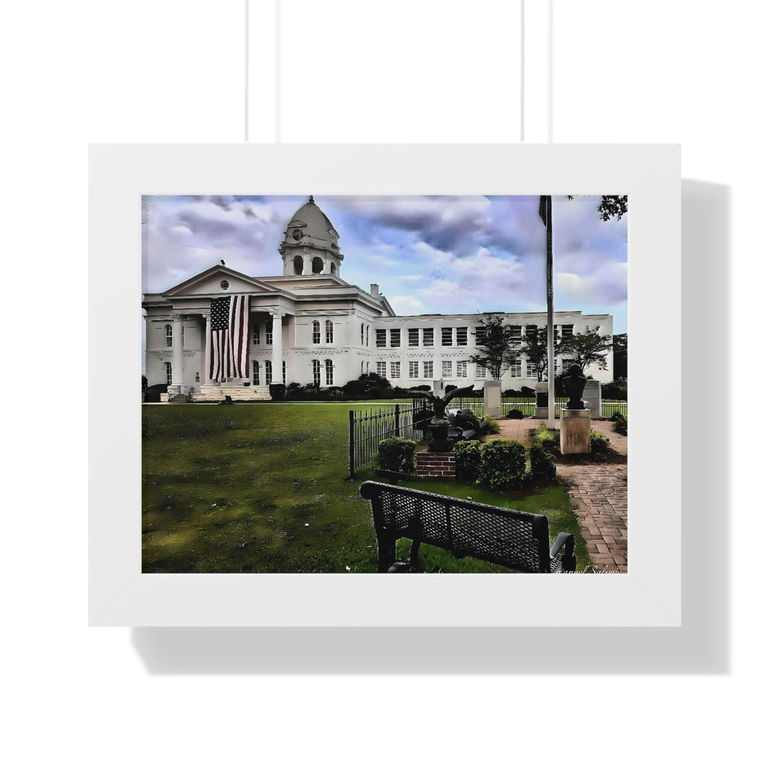 Colbert County Courthouse Memorial Framed Horizontal Poster