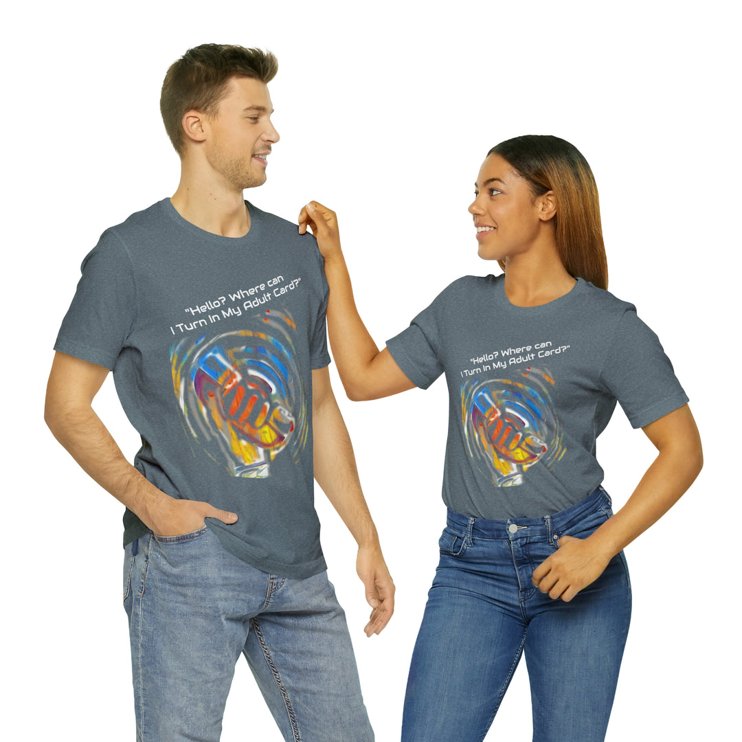 ADULT CARD Dad Jokes Unisex Jersey Short Sleeve Tee