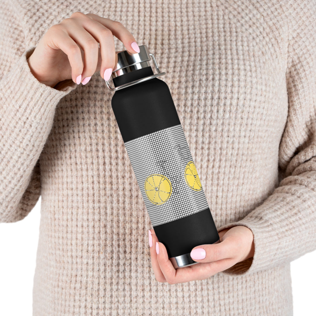 Lemon Keep'uh Pushin'  Copper Vacuum Insulated Bottle, 22oz