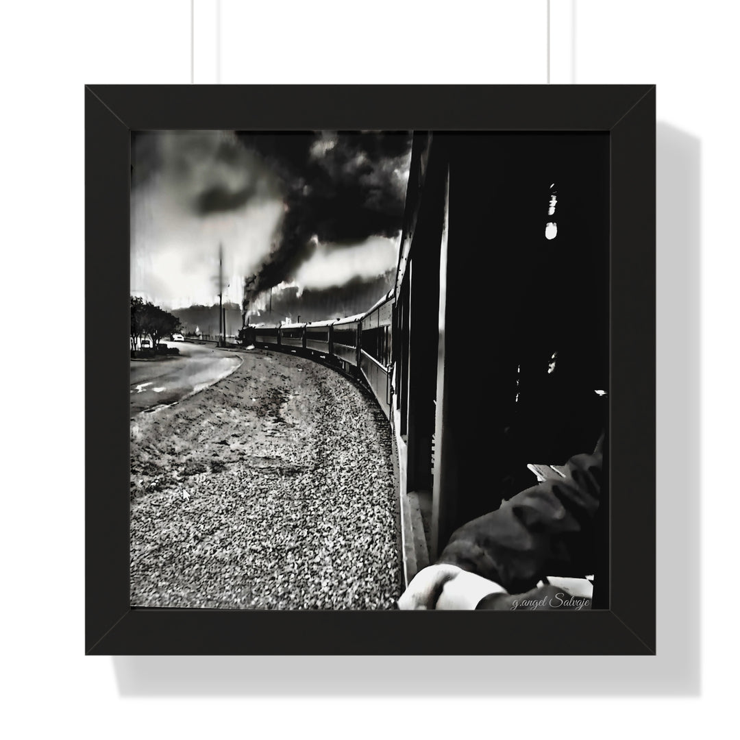 TRAIN RIDES TO HEARTBREAK STATION Framed Vertical Poster