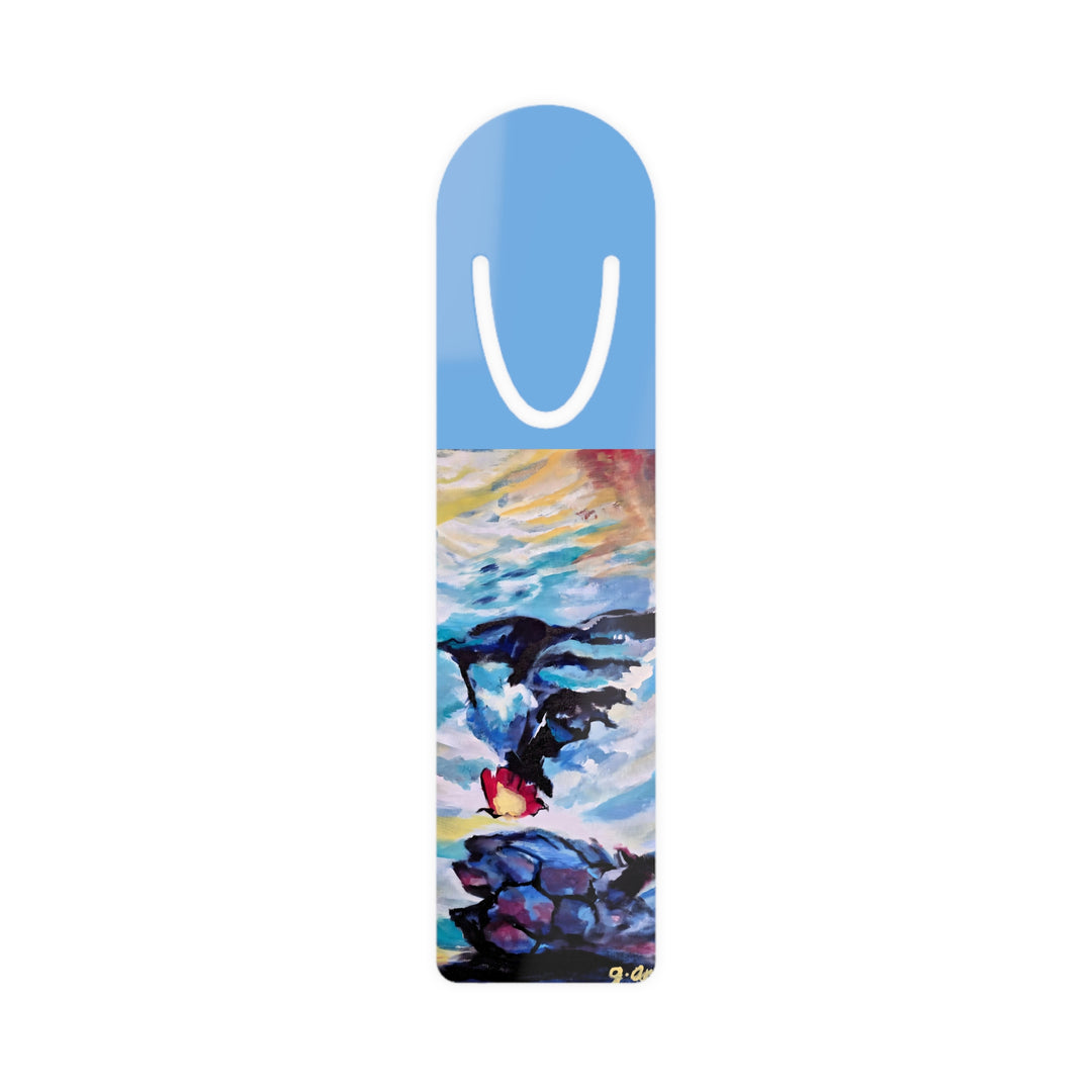 Artistic Ocean Wave Bookmark - Ideal Gift for Book Lovers