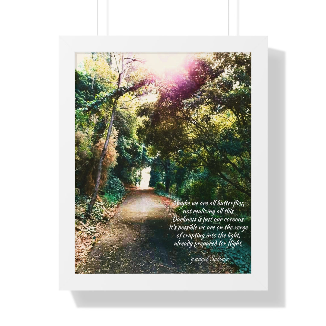 Maybe we are all Butterflies,FRAMED VERTICAL POSTER 1