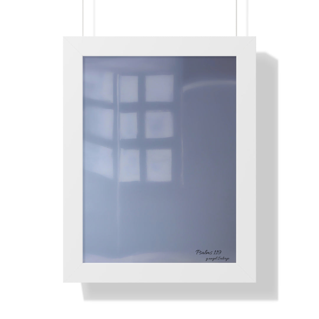 Psalms 119 Framed Vertical Poster